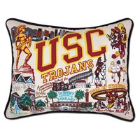 USC Embroidered Pillow