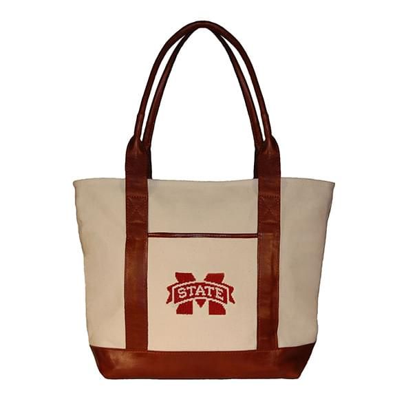Mississippi State Needlepoint Tote