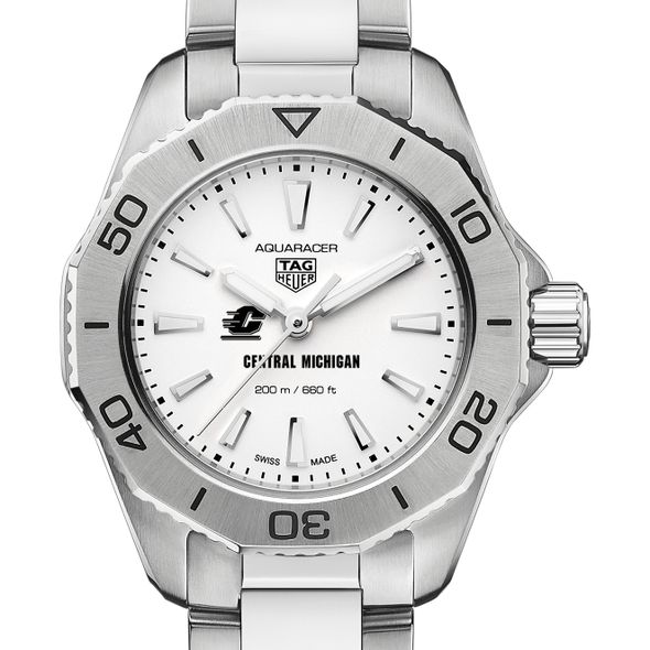 Central Michigan Women's TAG Heuer Steel Aquaracer with Silver Dial