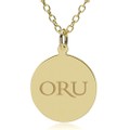 Oral Roberts 18K Gold Pendant & Chain - Image 1