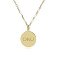 Oral Roberts 18K Gold Pendant & Chain - Image 2