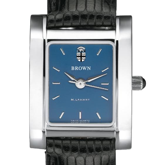 Brown Women's Blue Quad Watch with Leather Strap