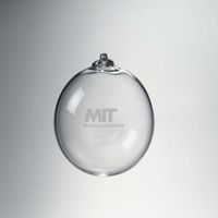 MIT Sloan Glass Ornament by Simon Pearce