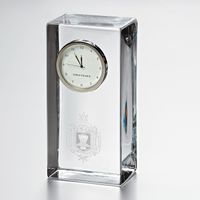 USNA Tall Glass Desk Clock by Simon Pearce
