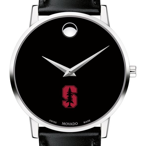 Stanford Men's Movado Museum with Leather Strap - Image 1