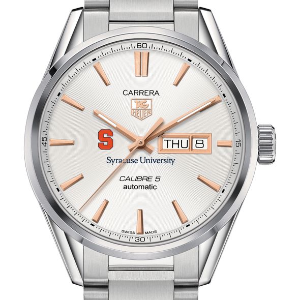 Syracuse University Men's TAG Heuer Day/Date Carrera with Silver Dial & Bracelet