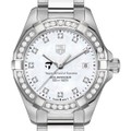 click to view Tepper Women's TAG Heuer Steel Aquaracer with MOP Diamond Dial & Bezel - Image 1