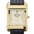 Princeton Men's Gold Quad with Leather Strap - Image 1