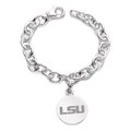 LSU Sterling Silver Charm Bracelet - Image 1