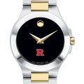 Rutgers Women's Movado Collection Two-Tone Watch with Black Dial - Image 1