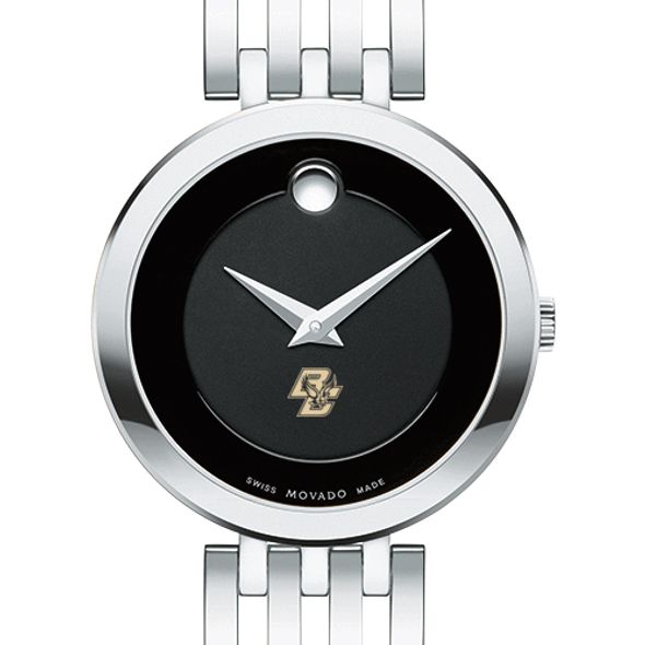 Boston College Women's Movado Esparanza Stainless Steel Museum with Bracelet