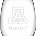 University of Arizona Stemless Wine Glasses Made in the USA - Set of 4 - Image 3