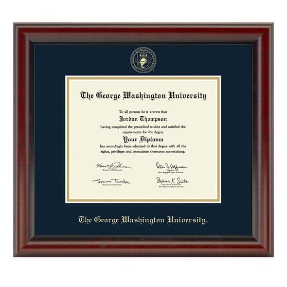 George Washington University Diploma Frame, the Fidelitas - Image 1