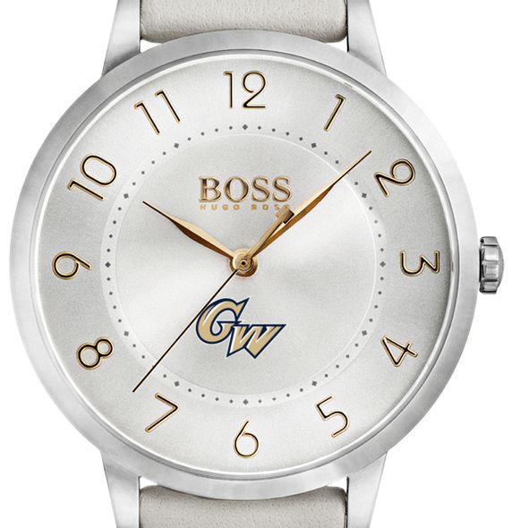 George Washington University Women's BOSS White Leather from M.LaHart