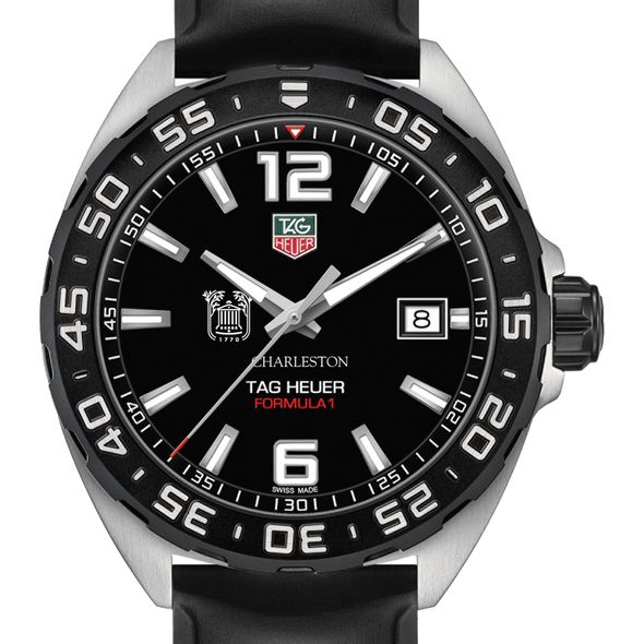College of Charleston Men's TAG Heuer Formula 1 with Black Dial - Image 1
