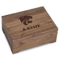 Kansas State University Solid Walnut Desk Box