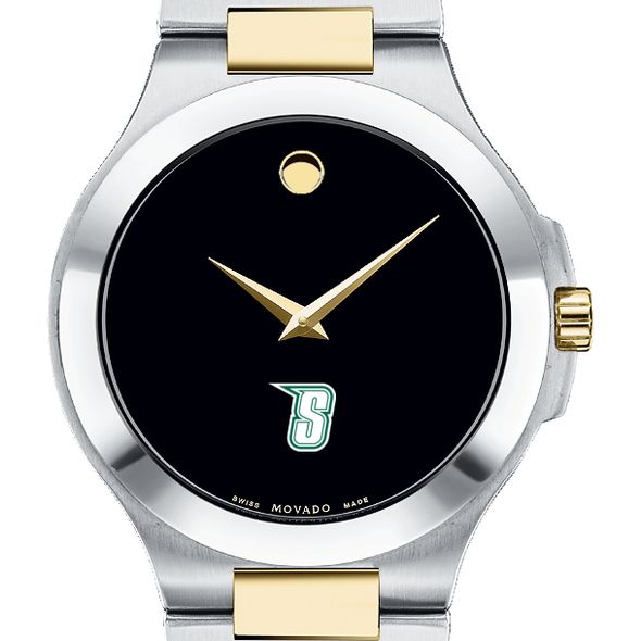 Siena Men's Movado Collection Two-Tone Watch with Black Dial - Image 1