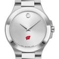Wisconsin Men's Movado Collection Stainless Steel Watch with Silver Dial - Image 1