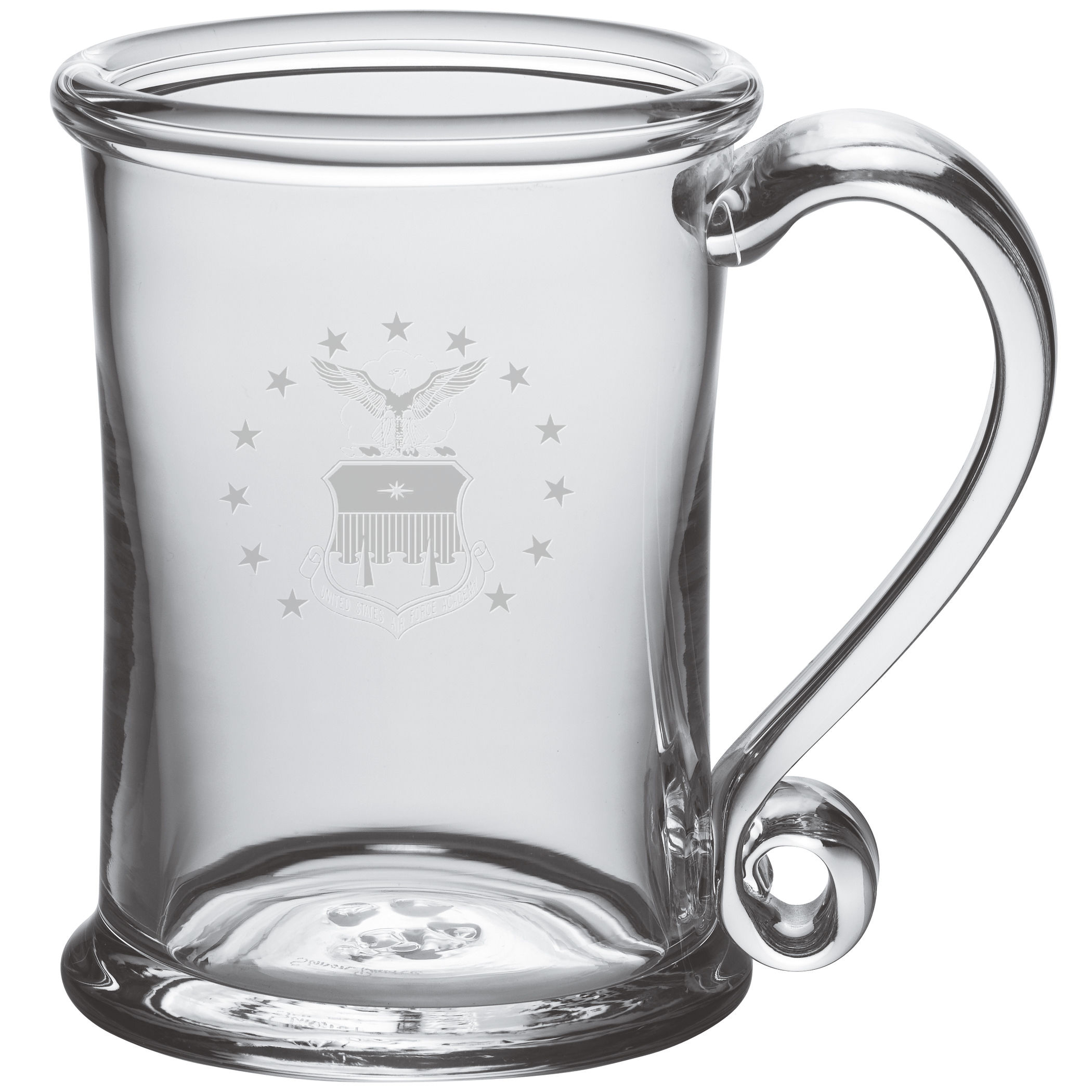 USAFA Glass Tankard by Simon Pearce