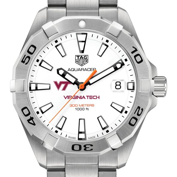 Virginia Tech Men's TAG Heuer Steel Aquaracer