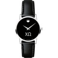 Chi Omega Women's Movado Museum with Leather Strap - Image 2
