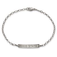 Ohio State Monica Rich Kosann Petite Poesy Bracelet in Silver