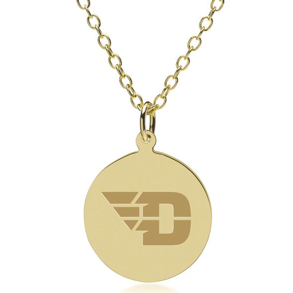 Dayton 18K Gold Pendant & Chain - Image 1