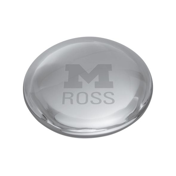Michigan Ross Glass Dome Paperweight by Simon Pearce - Image 1