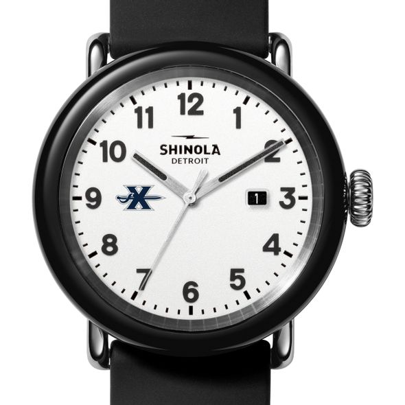 Xavier University Shinola Watch, The Detrola 43mm White Dial at M.LaHart & Co.