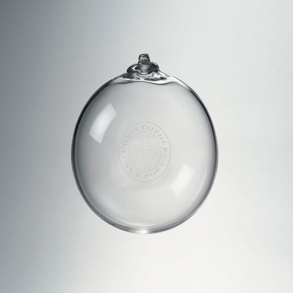 CNU Glass Ornament by Simon Pearce - Image 1