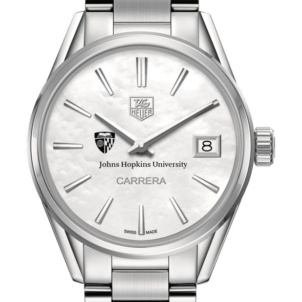 Johns Hopkins University Women's TAG Heuer Steel Carrera with MOP Dial