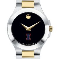 Illinois Women's Movado Collection Two-Tone Watch with Black Dial