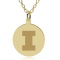 Illinois 18K Gold Pendant & Chain - Image 1