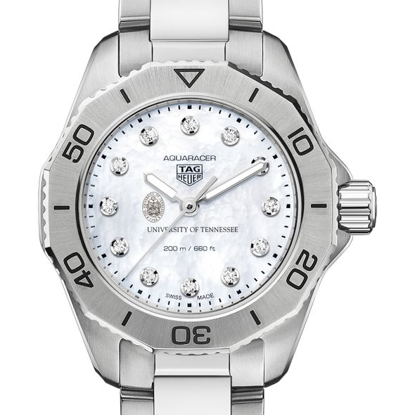 Tennessee Women's TAG Heuer Steel Aquaracer with Diamond Dial - Image 1