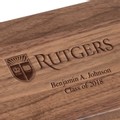 Rutgers University Solid Walnut Desk Box - Image 2
