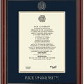 Rice University Diploma Frame, the Fidelitas - Image 2