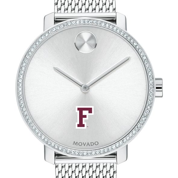 Fordham Women's Movado Bold with Crystal Bezel & Mesh Bracelet