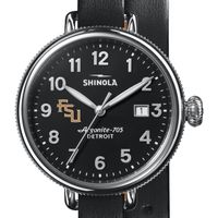 FSU Shinola Watch, The Birdy 38mm Black Dial