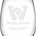 Wesleyan Stemless Wine Glasses Made in the USA - Set of 2 - Image 3