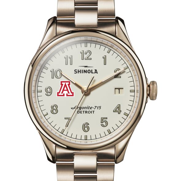 University of Arizona Shinola Watch, The Vinton 38mm Ivory Dial - Image 1