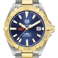 Oklahoma State Men's TAG Heuer Automatic Two-Tone Aquaracer with Blue Dial - Image 1