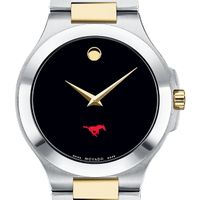 SMU Men's Movado Collection Two-Tone Watch with Black Dial