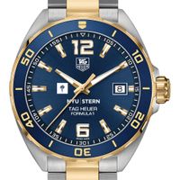 NYU Stern Men's TAG Heuer Two-Tone Formula 1 with Blue Dial & Bezel