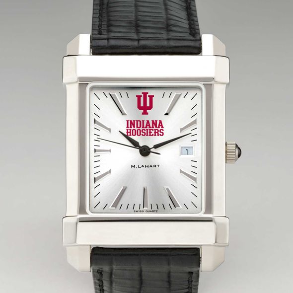 Indiana University Men's Collegiate Watch with Leather Strap - Image 1