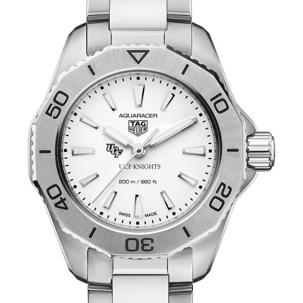 UCF Women's TAG Heuer Steel Aquaracer with Silver Dial - Image 1