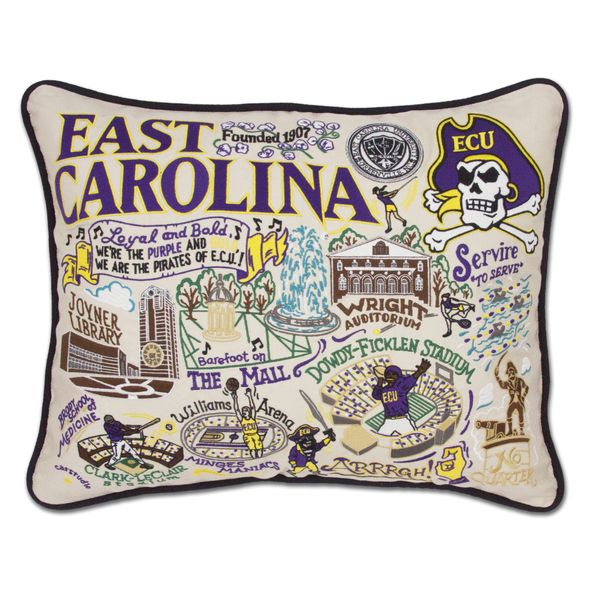 ECU Embroidered Pillow - Image 1
