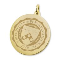 Penn 18K Gold Charm