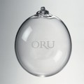 Oral Roberts Glass Ornament by Simon Pearce - Image 1