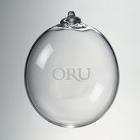 Oral Roberts Glass Ornament by Simon Pearce