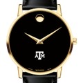 Texas A&M University Men's Movado Gold Museum Classic Leather - Image 1